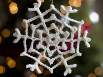 crocheted snowflake